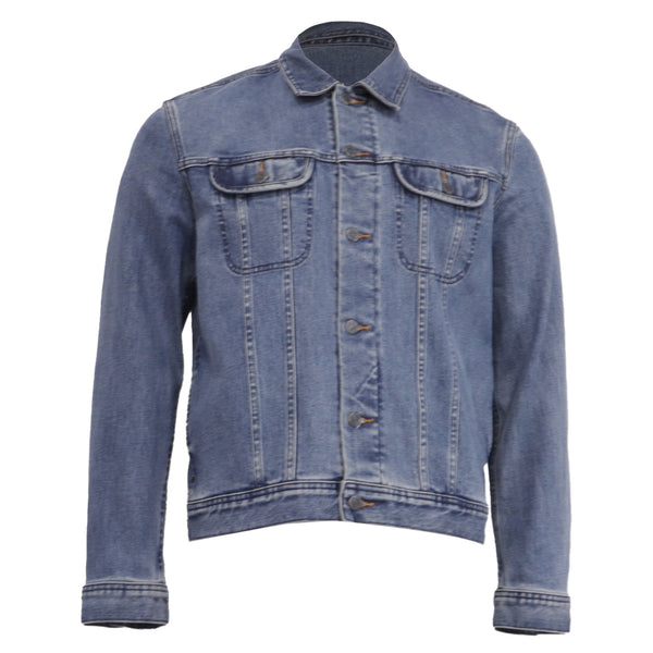 Men's A.P.C. Classic Denim Jacket in Blue Cotton