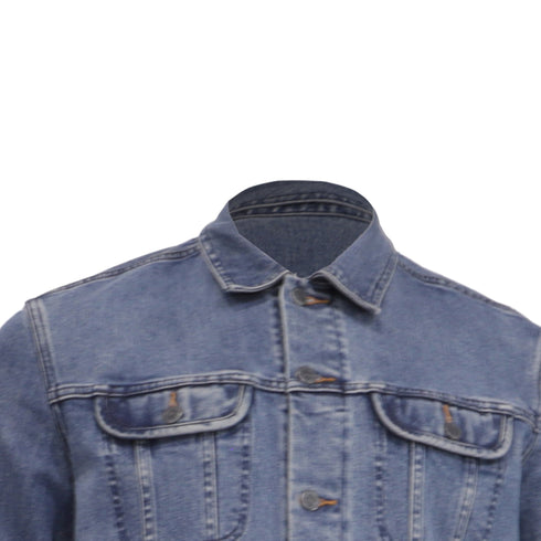 Men's A.P.C. Classic Denim Jacket in Blue Cotton