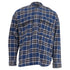 Men's Fear of God Chest Pocket Tartan Plaid Flannel Shirt in Blue Cotton