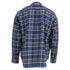 Men's Fear of God Chest Pocket Tartan Plaid Flannel Shirt in Blue Cotton