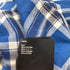 Men's Fear of God Chest Pocket Tartan Plaid Flannel Shirt in Blue Cotton