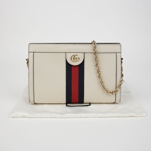 Ophidia Chain Shoulder Bag Leather Small