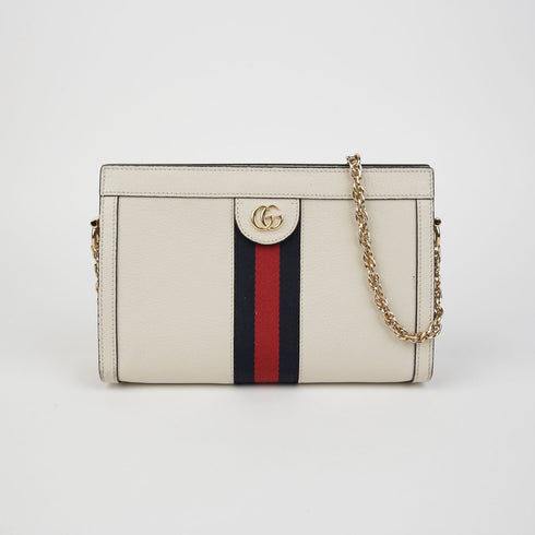 Ophidia Chain Shoulder Bag Leather Small
