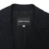Women's Giorgio Armani Pinstripe Single-Breasted Blazer in Black Wool