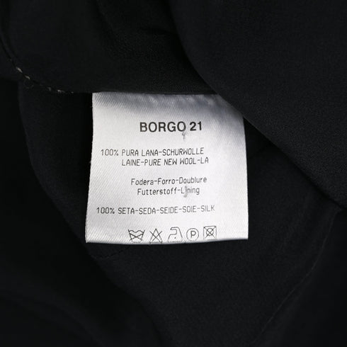 Women's Giorgio Armani Pinstripe Single-Breasted Blazer in Black Wool