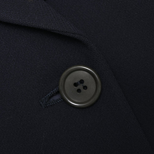 Women's Giorgio Armani Single-Breasted Blazer in Navy Blue Wool