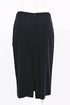 Women's Giorgio Armani Pinstripe Midi Pencil Skirt in Navy Blue Wool