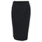 Women's Giorgio Armani Pinstripe Midi Pencil Skirt in Navy Blue Wool