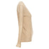 Women's JOSEPH 100% cashmere tan brown fine knit V neck sweater XS