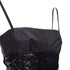Women's ALEXANDER WANG black lambskin leather Sequin Goddess ruched dress US4 S