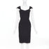 Women's HERVE LEGER Kristen black bandage sculpted shoulder open side bodycon dress S