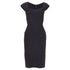 Women's HERVE LEGER Kristen black bandage sculpted shoulder open side bodycon dress S
