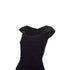 Women's HERVE LEGER Kristen black bandage sculpted shoulder open side bodycon dress S