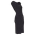Women's HERVE LEGER Kristen black bandage sculpted shoulder open side bodycon dress S