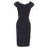 Women's HERVE LEGER Kristen black bandage sculpted shoulder open side bodycon dress S