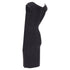 Women's HERVE LEGER Kristen black bandage sculpted shoulder open side bodycon dress S
