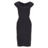 Women's HERVE LEGER Kristen black bandage sculpted shoulder open side bodycon dress S
