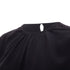 Women's JOSEPH black gathered neck pleated long sleeve casual fluid silk blouse FR32 XXS