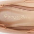 Women's GIANVITO ROSSI nude leather button multi strap pointed ballerina flats EU37.5