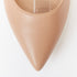Women's GIANVITO ROSSI nude leather button multi strap pointed ballerina flats EU37.5
