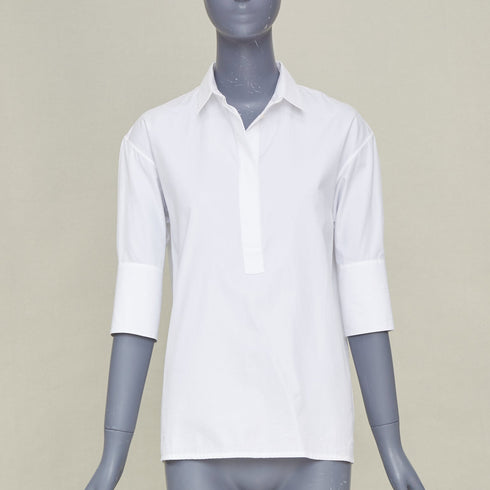 Women's Jil Sander 2020 7 Days Friday White Poplin Tailored Shirt