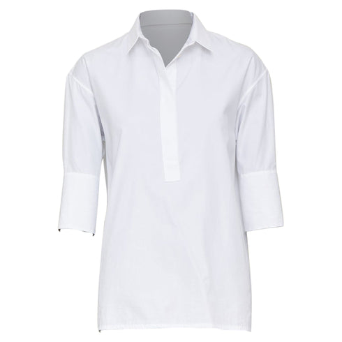 Women's Jil Sander 2020 7 Days Friday White Poplin Tailored Shirt