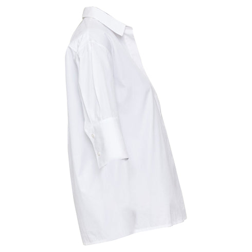 Women's Jil Sander 2020 7 Days Friday White Poplin Tailored Shirt
