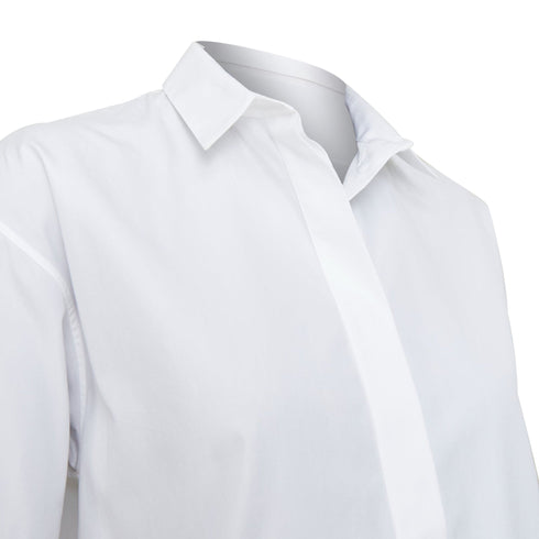 Women's Jil Sander 2020 7 Days Friday White Poplin Tailored Shirt