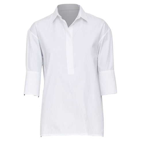 Women's Jil Sander 2020 7 Days Friday White Poplin Tailored Shirt