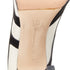 Women's Gianvito Rossi Black Suede White Leather Wavy Pumps