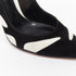 Women's Gianvito Rossi Black Suede White Leather Wavy Pumps