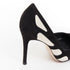 Women's Gianvito Rossi Black Suede White Leather Wavy Pumps
