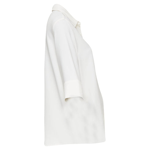 Women's Anine Bing White Cuffed Short Sleeve Shirt