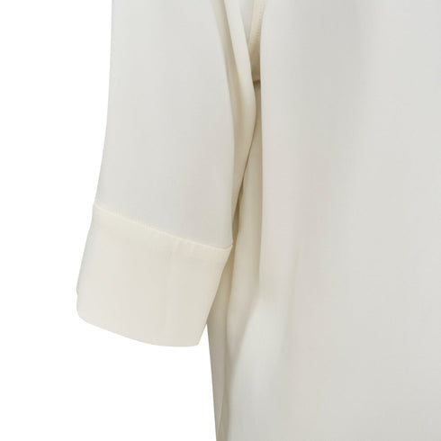 Women's Anine Bing White Cuffed Short Sleeve Shirt