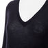 Women's Joseph Black Cashmere Semi Sheer V Neck Sweater