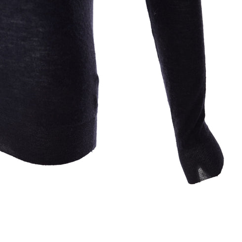 Women's Joseph Black Cashmere Semi Sheer V Neck Sweater