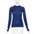 Women's Joseph Blue Cashmere Crew Neck Long Sleeve Sweater