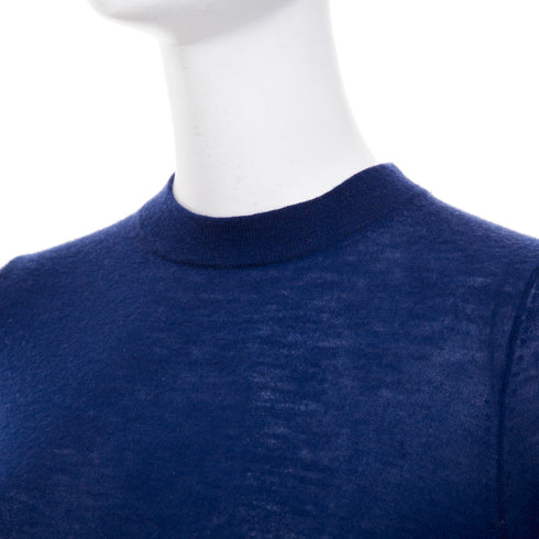 Women's Joseph Blue Cashmere Crew Neck Long Sleeve Sweater