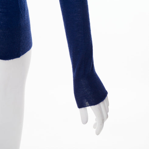 Women's Joseph Blue Cashmere Crew Neck Long Sleeve Sweater