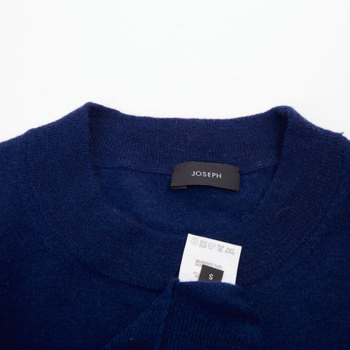 Women's Joseph Blue Cashmere Crew Neck Long Sleeve Sweater