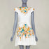 Women's Zimmermann Estelle White Multicolor Floral Belted Mini Dress