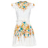 Women's Zimmermann Estelle White Multicolor Floral Belted Mini Dress