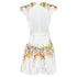 Women's Zimmermann Estelle White Multicolor Floral Belted Mini Dress