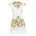 Women's Zimmermann Estelle White Multicolor Floral Belted Mini Dress