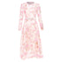Women's Zimmermann 2024 Pink Floral Linen Silk Midi Dress