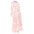 Women's Zimmermann 2024 Pink Floral Linen Silk Midi Dress