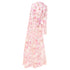 Women's Zimmermann 2024 Pink Floral Linen Silk Midi Dress
