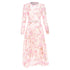 Women's Zimmermann 2024 Pink Floral Linen Silk Midi Dress