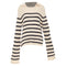 Women's Khaite 2022 Mateo Black Stripe Cashmere Sweater