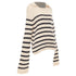 Women's Khaite 2022 Mateo Black Stripe Cashmere Sweater